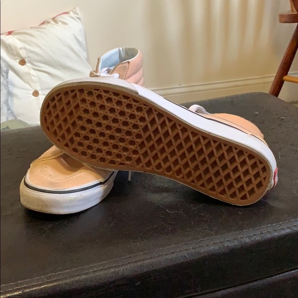 Peach Hightop Vans - Picture 2 of 3